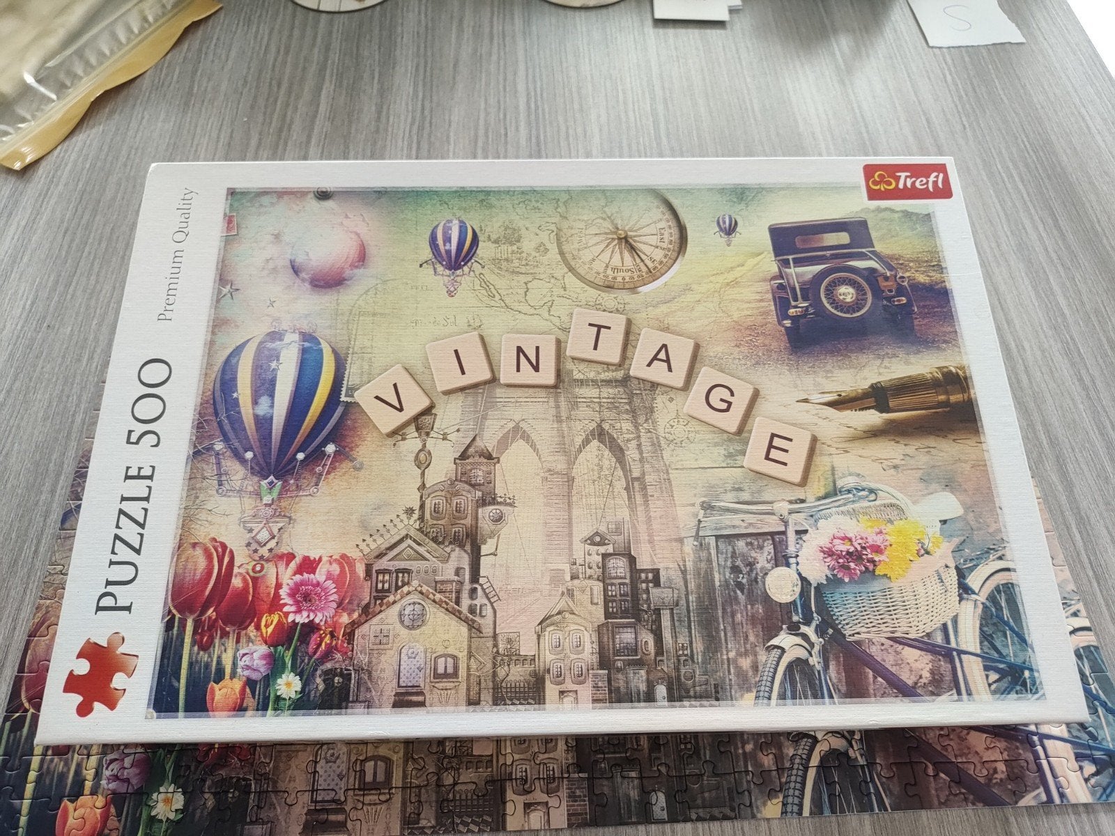 Trefl puzzel 500 stukjes Vintage, Ophalen of Verzenden, 500 t/m 1500 stukjes, Zo goed als nieuw, Legpuzzel