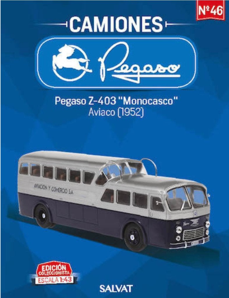 Pegaso Z403 1952 Monocasco Autobus 1/43 CAMIONES PEGASO # 46, Verzenden, Nieuw, Bus of Vrachtwagen, Overige merken