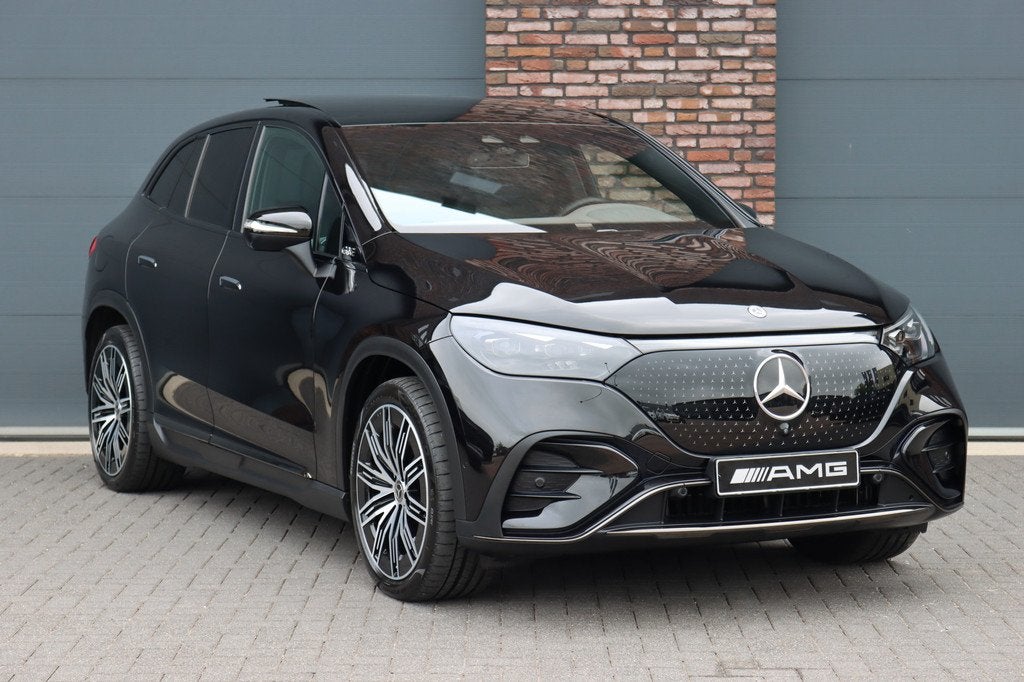 Mercedes-Benz EQE SUV 350 4MATIC AMG Line Premium+ 91 kWh |, Auto's, Mercedes-Benz, Gebruikt, Zwart, Zwart, Automatische klimaatregeling