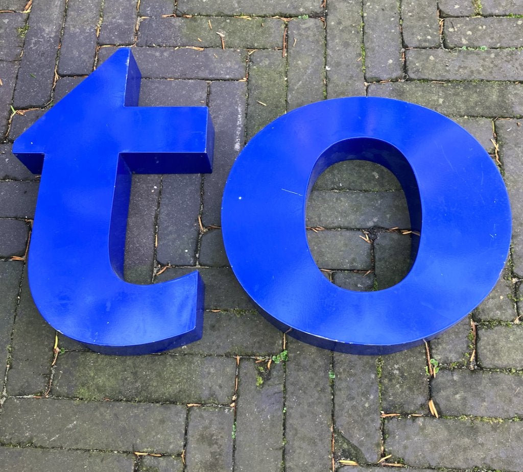 blokletters, gevelletters, reclameletter, Ophalen of Verzenden, Gebruikt