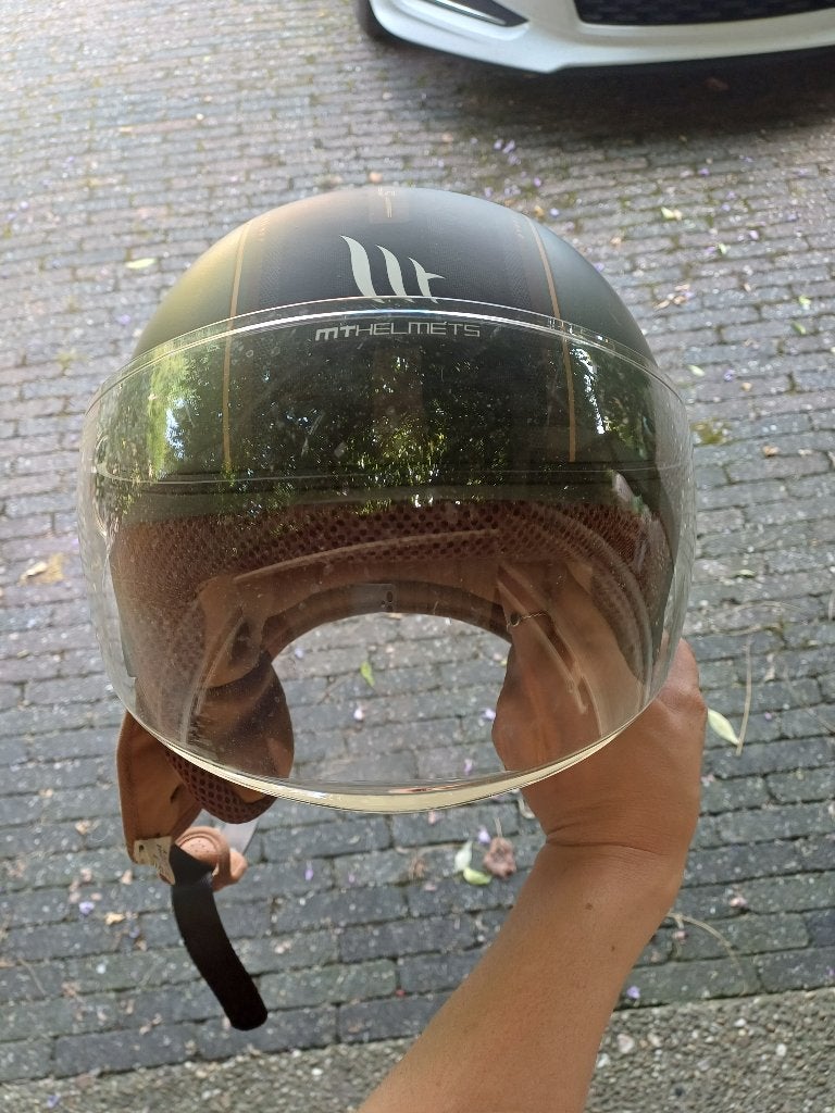 Scooter helm MT Helmets, Ophalen, Zo goed als nieuw, Small, MT HELMETS