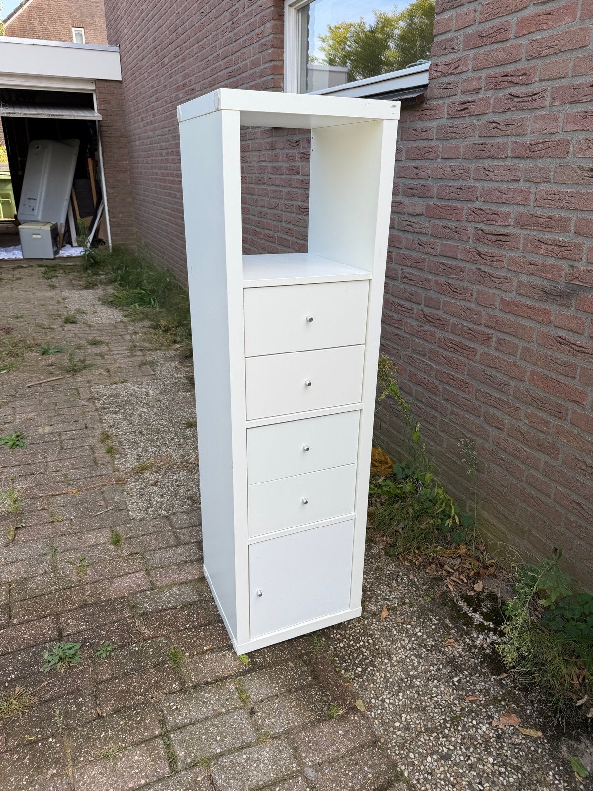 IKEA Kallax kast met lades en deurtje, Ophalen, Gebruikt