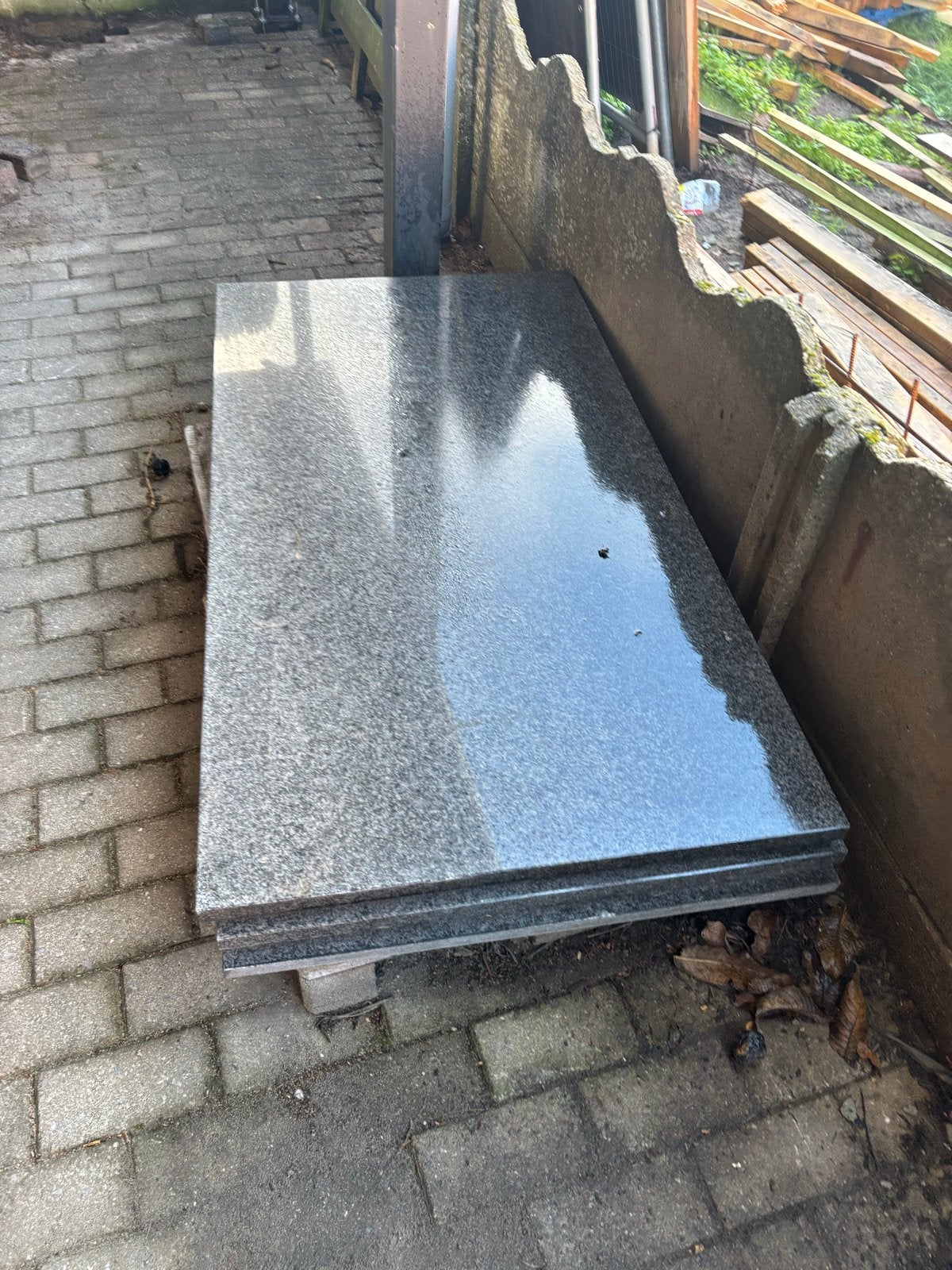 Granieten bladen 150x80 cm - Ideaal voor buitenkeuken, Ophalen, Zo goed als nieuw