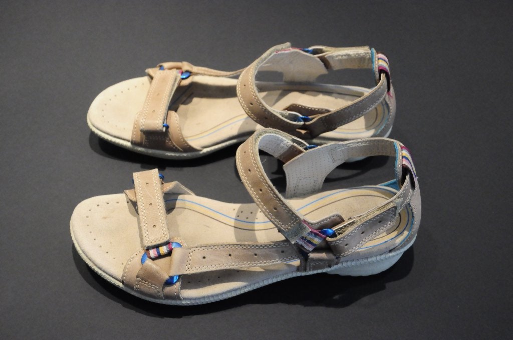 Wandelsandalen van Ecco mt 38, Ecco, Overige kleuren, Zo goed als nieuw, Sandalen of Muiltjes