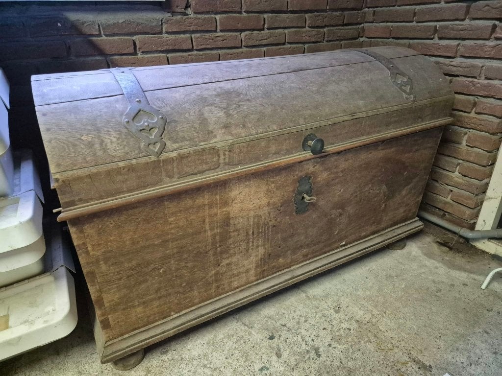 Eikenhouten Dekenkist, Huis en Inrichting, Woonaccessoires | Kisten, Ophalen, Gebruikt, 50 tot 100 cm, Eikenhout