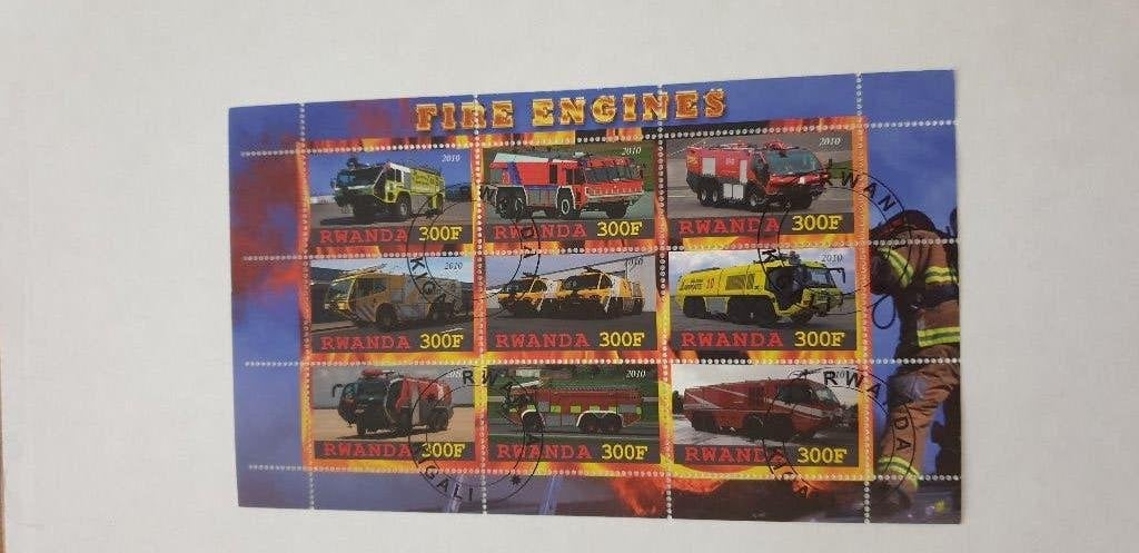 5151 rwanda fire engines brandweer, Verzenden, Overige thema's