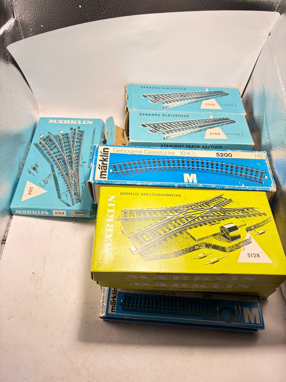 Marklin m rails 67 stuks in ovp, B, Wisselstroom, A, Marklin