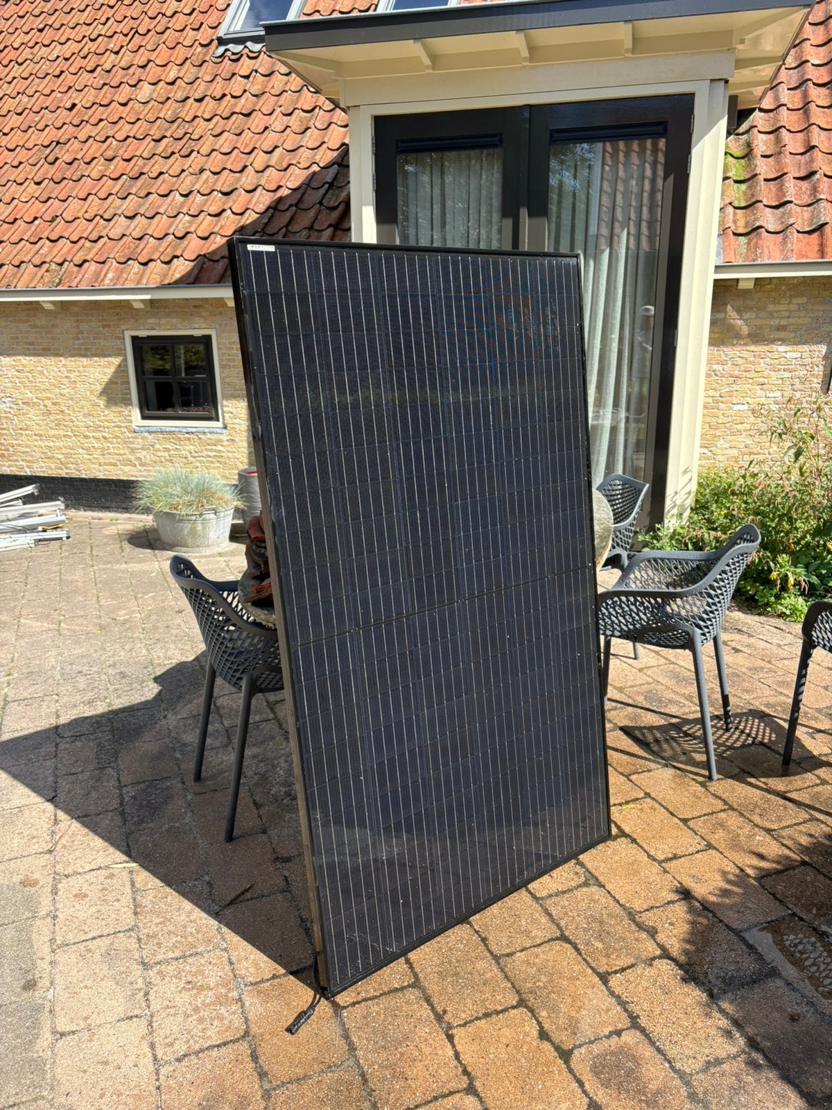 7x 320Wp zonnepanelen+omvormer+optimizers+montagesysteem, Doe-het-zelf en Verbouw, Ophalen, Gebruikt, Compleet systeem, 200 wattpiek of meer