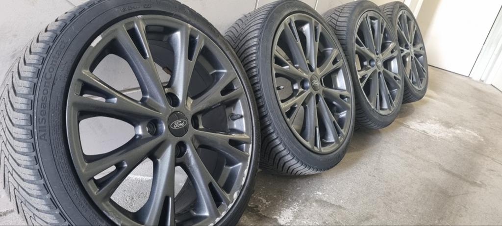 Ford Fiesta Velgen met All-Season Banden, Auto-onderdelen, Banden en Velgen, Ophalen, Gebruikt, Banden en Velgen, 17 inch