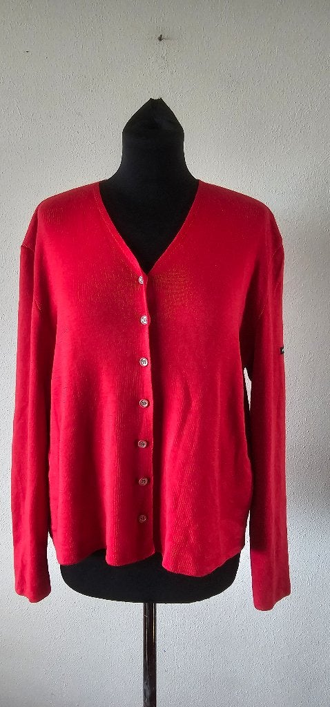 Rood vest met knopen van saint james maat L (51024), Kleding | Dames, Maat 42/44 (L), Ophalen of Verzenden, Onbekend, Gedragen