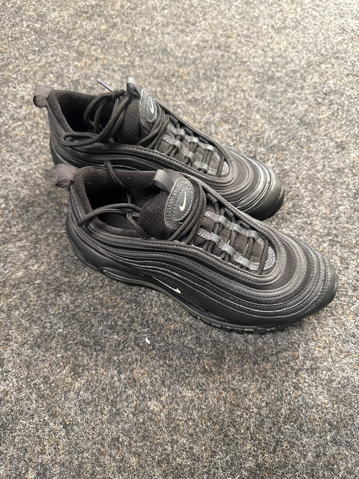 Nike Air Max 97 Zwarte Sneakers - Paar keer gebruikt, Ophalen of Verzenden, Gedragen, Zwart, Sneakers of Gympen