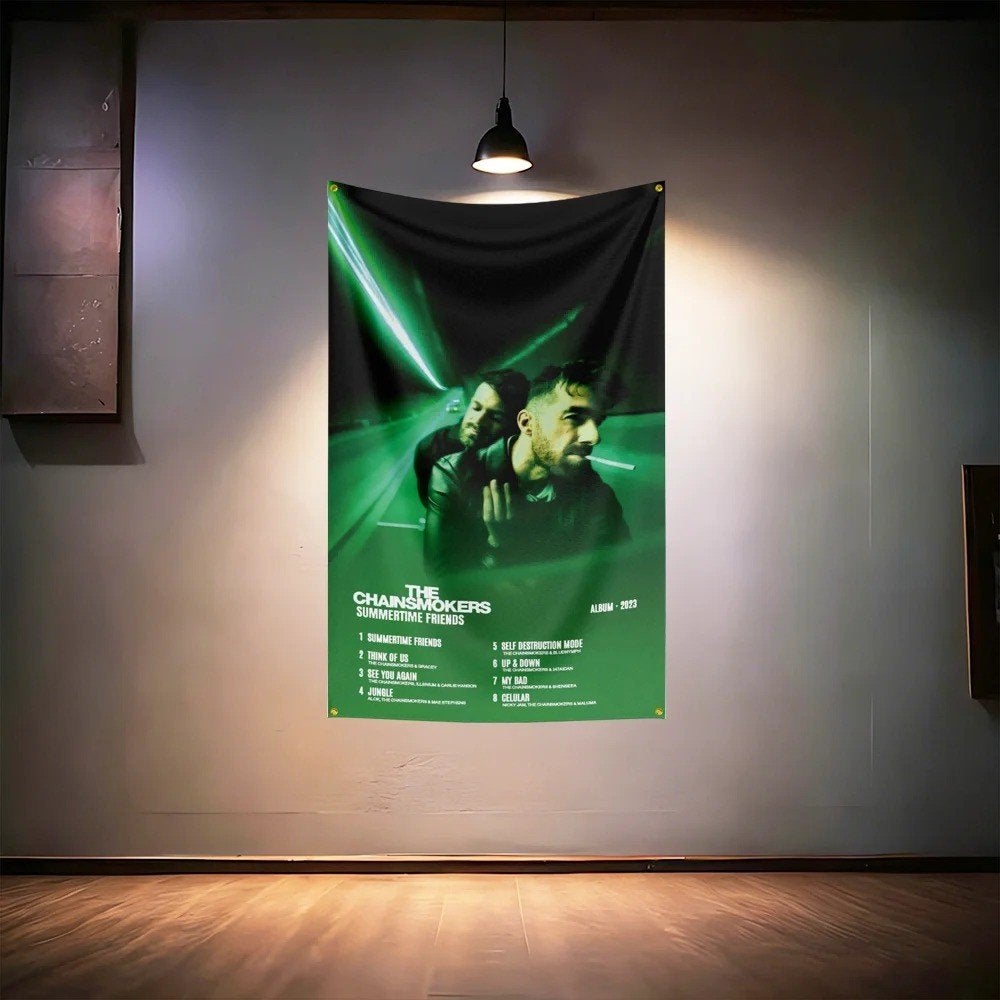 Grote vlaggen The Chainsmokers (150x90cm), Ophalen of Verzenden, Nieuw