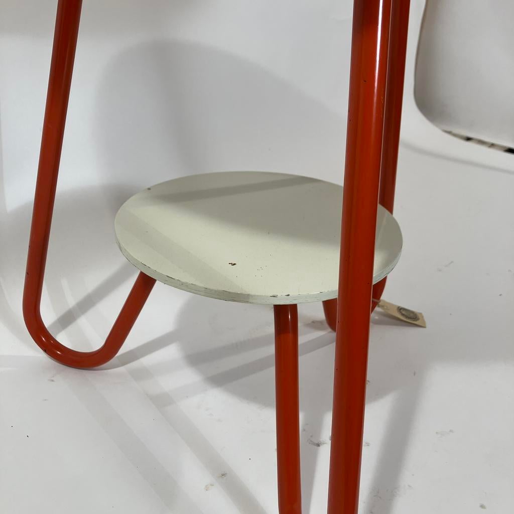 Gispen buisframe bijzettafel, Minder dan 55 cm, Bauhaus, G, Rond