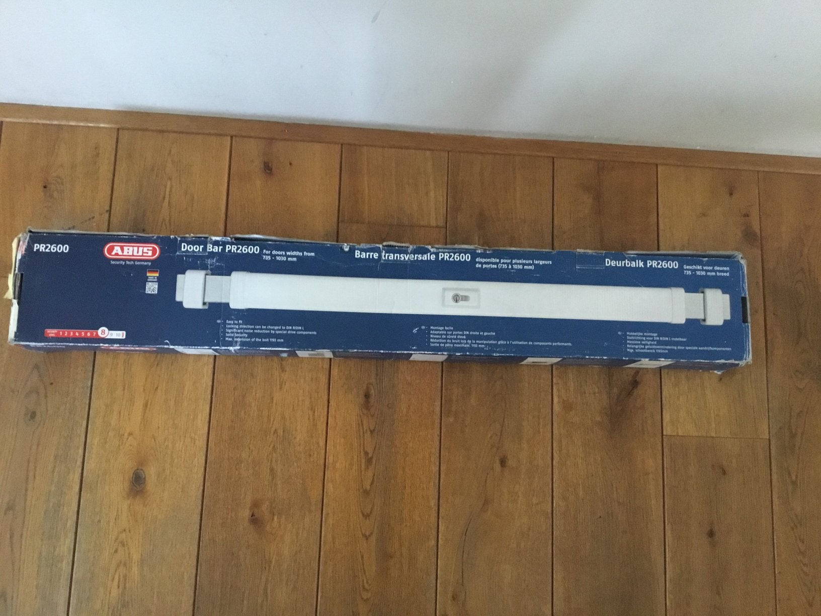 ABUS Deurbalk PR2600 - Extra Beveiliging voor Deuren, Ophalen, Zo goed als nieuw, Slot