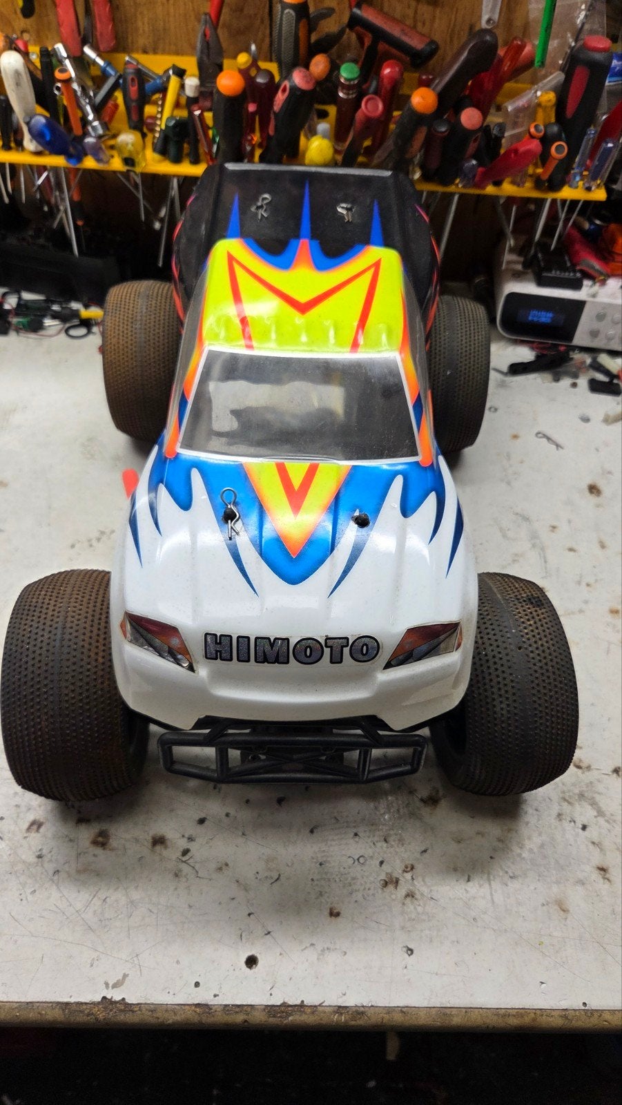 Te koop mooie himoto, Gebruikt, Auto offroad, Ophalen of Verzenden, Schaal 1:8