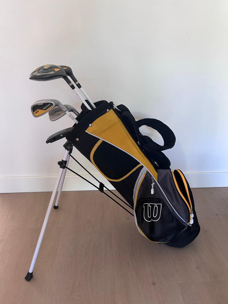Junior golfset / kids golftas (5-8 jaar, 110-130 cm), Sport en Fitness, Golf, Ophalen, Gebruikt, Set, Overige merken
