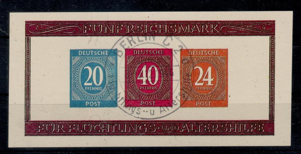 A91) 1945 All bes Duitse Post Mi 12B €220 geen garantie, Verzenden, Overige periodes, Gestempeld