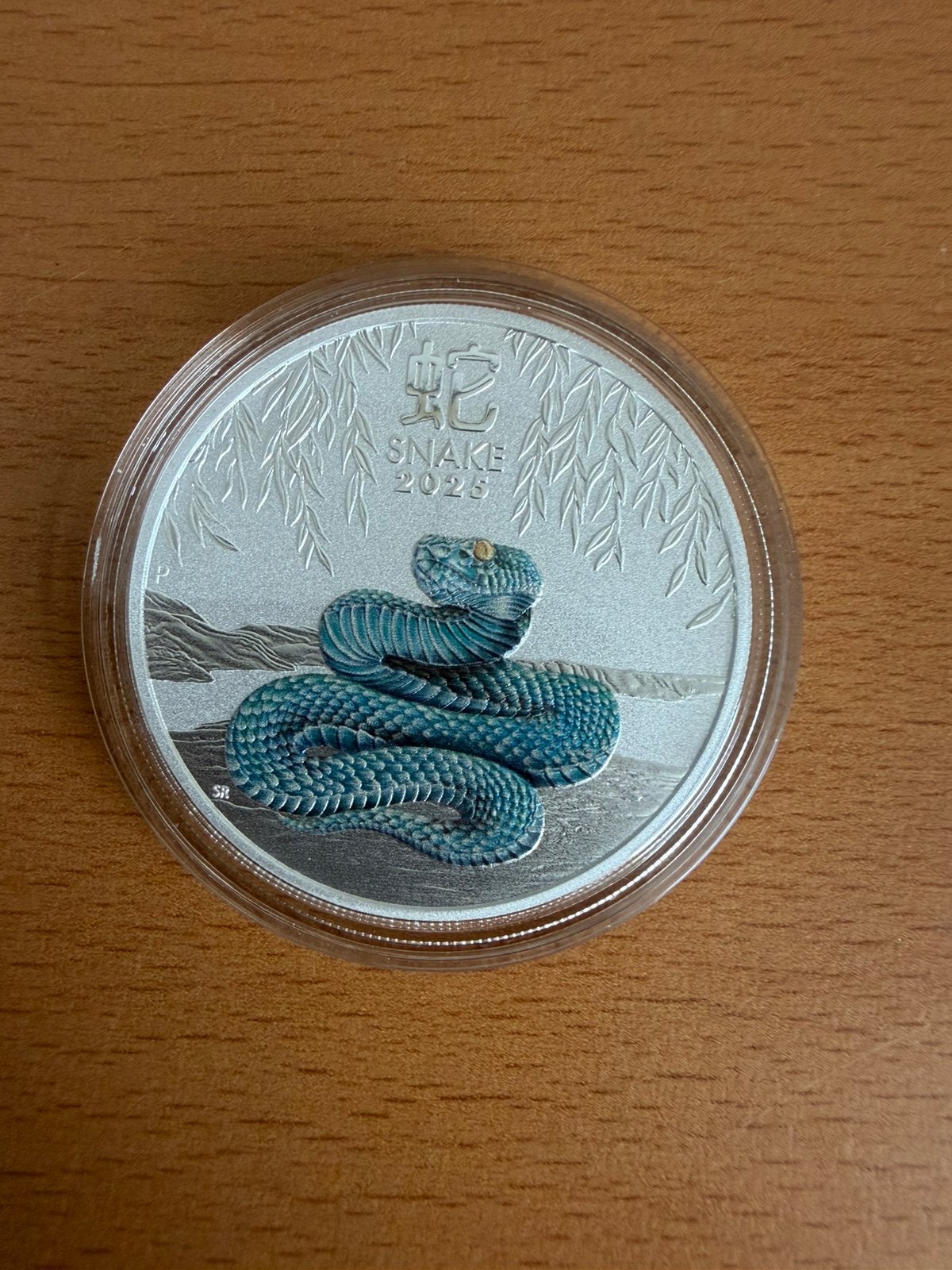 Lunar 3  2025 snake color 1 oz, Ophalen of Verzenden, Zilver