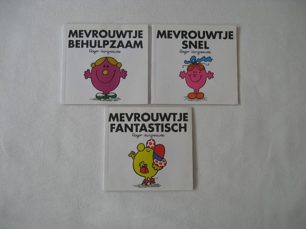 Roger Hargreaves - Mevrouwtje Behulpzaam & Fantastisch, Verzamelen, Ophalen of Verzenden, Overige figuren, Gebruikt, Boek of Spel