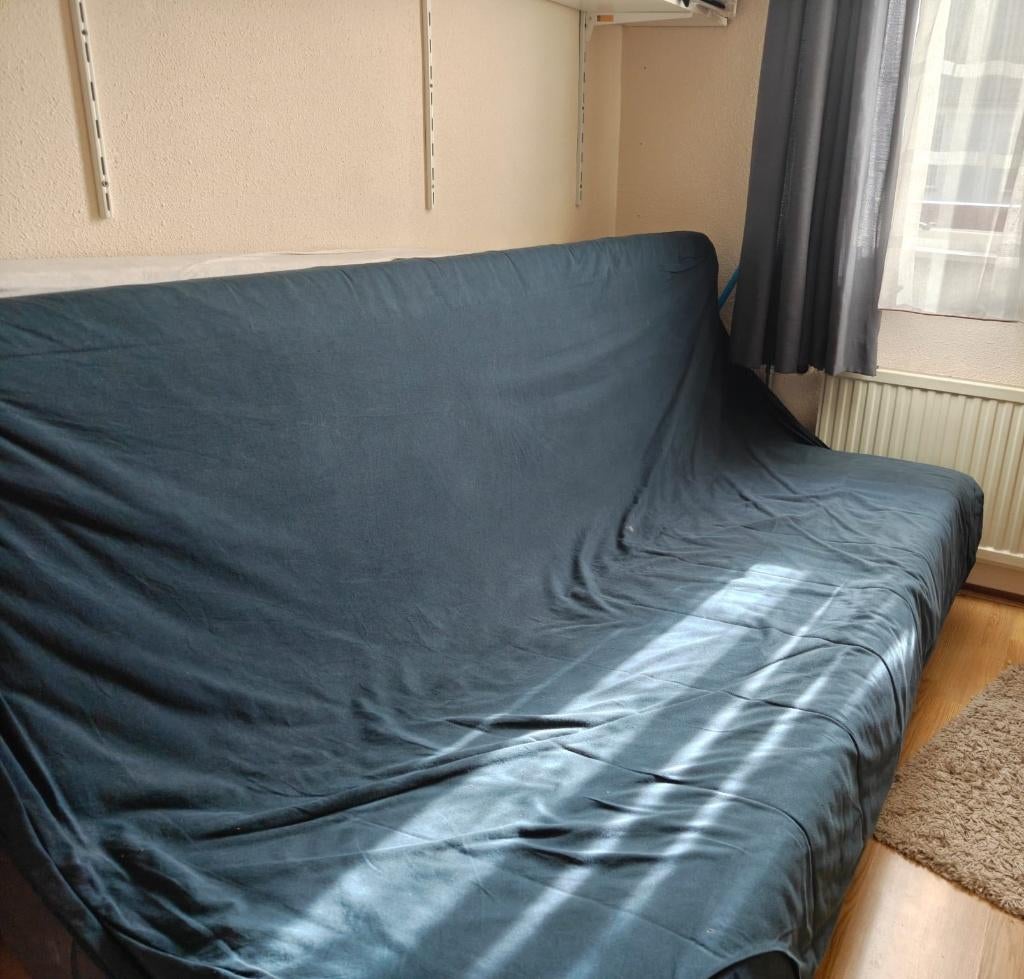 Logeer bed/slaapbank, Gebruikt, 90 cm, Tweepersoons, Ophalen of Verzenden