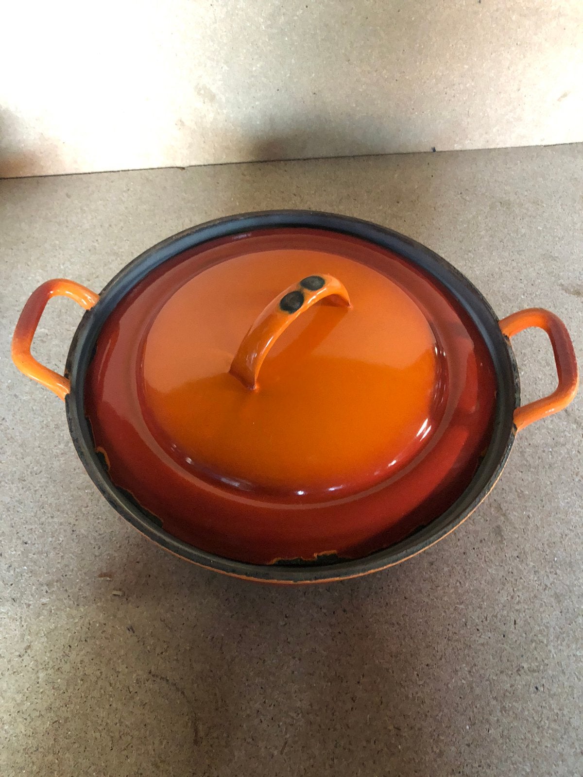 Mooie emaille braadpan, Huis en Inrichting, Keuken | Potten en Pannen, Ophalen of Verzenden, Gebruikt, Braadpan