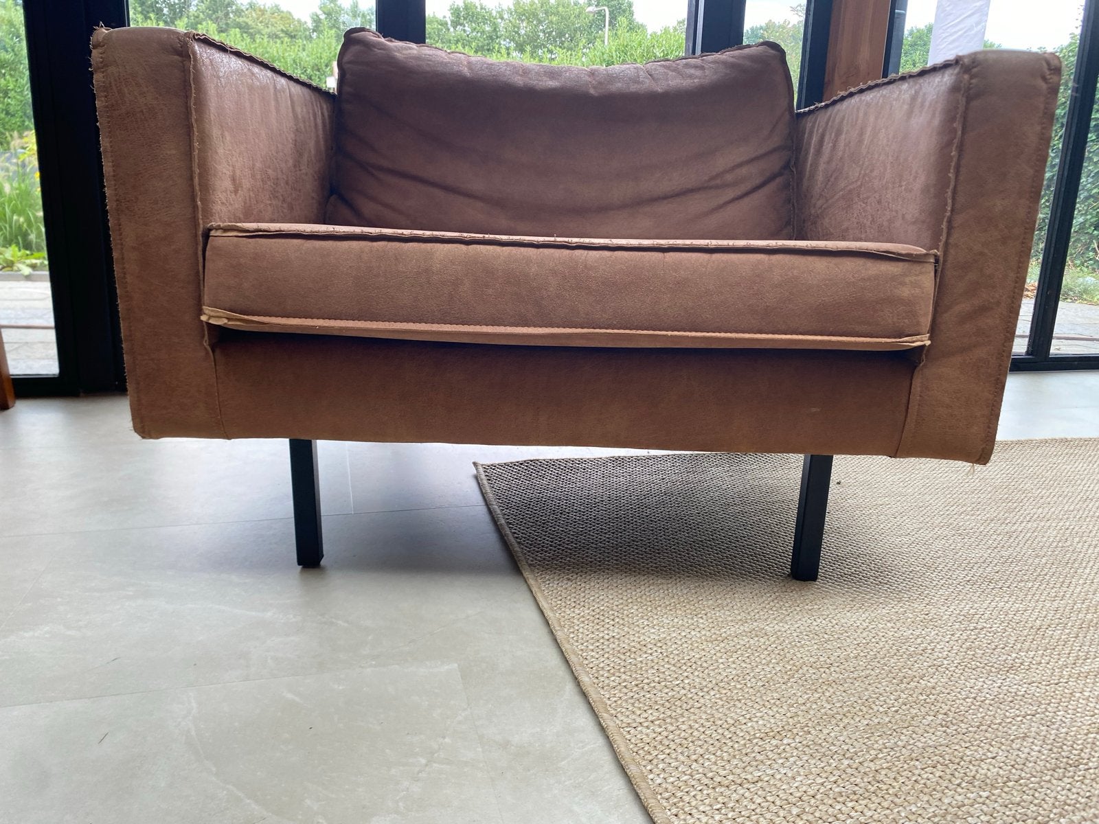Comfortabele fauteuil van Be Pure - Basiclabel, Ophalen, Gebruikt, Stof, 75 tot 100 cm