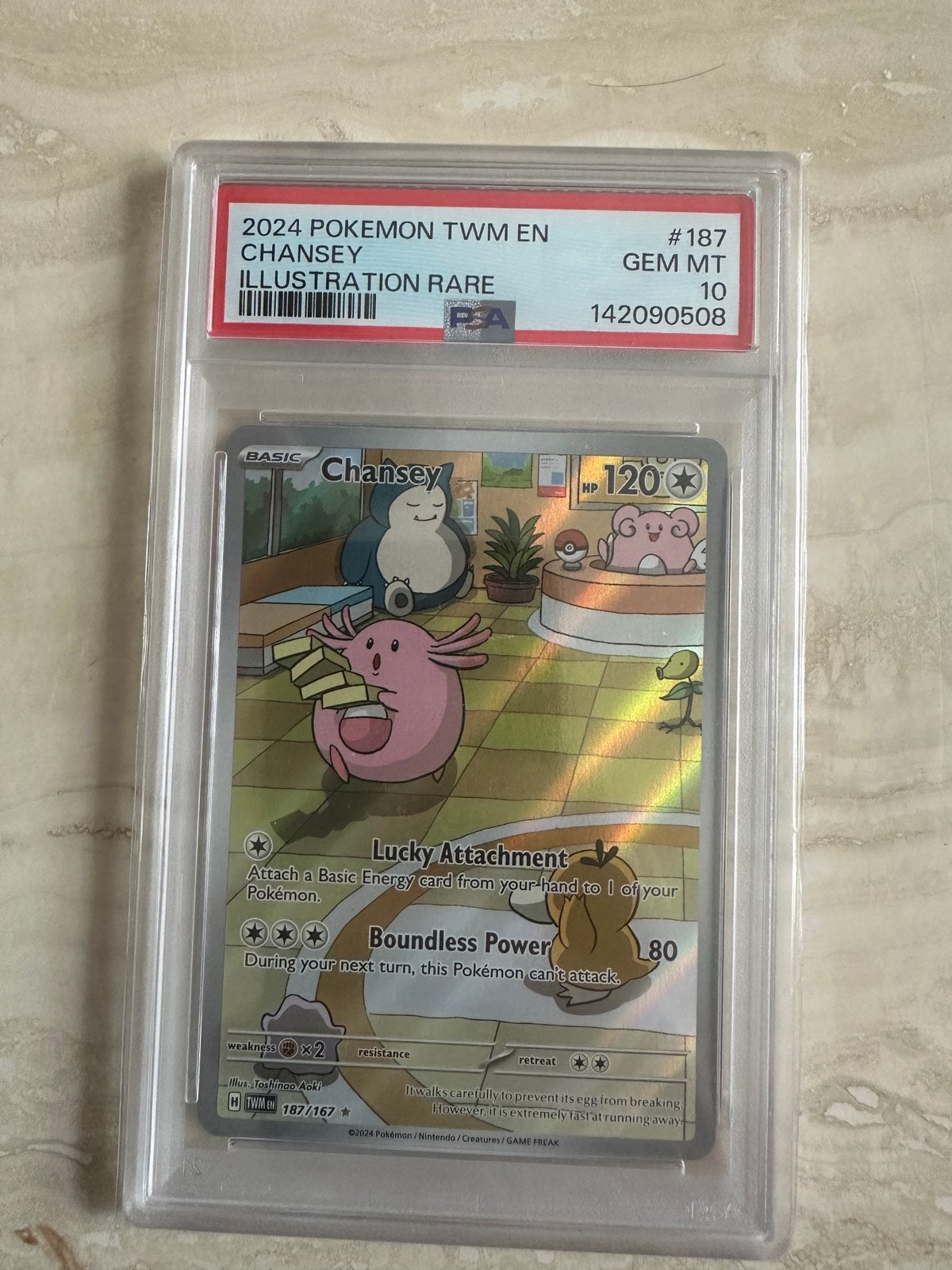 Chansey (TWM 187) psa 10 engels, Ophalen, Nieuw, Losse kaart