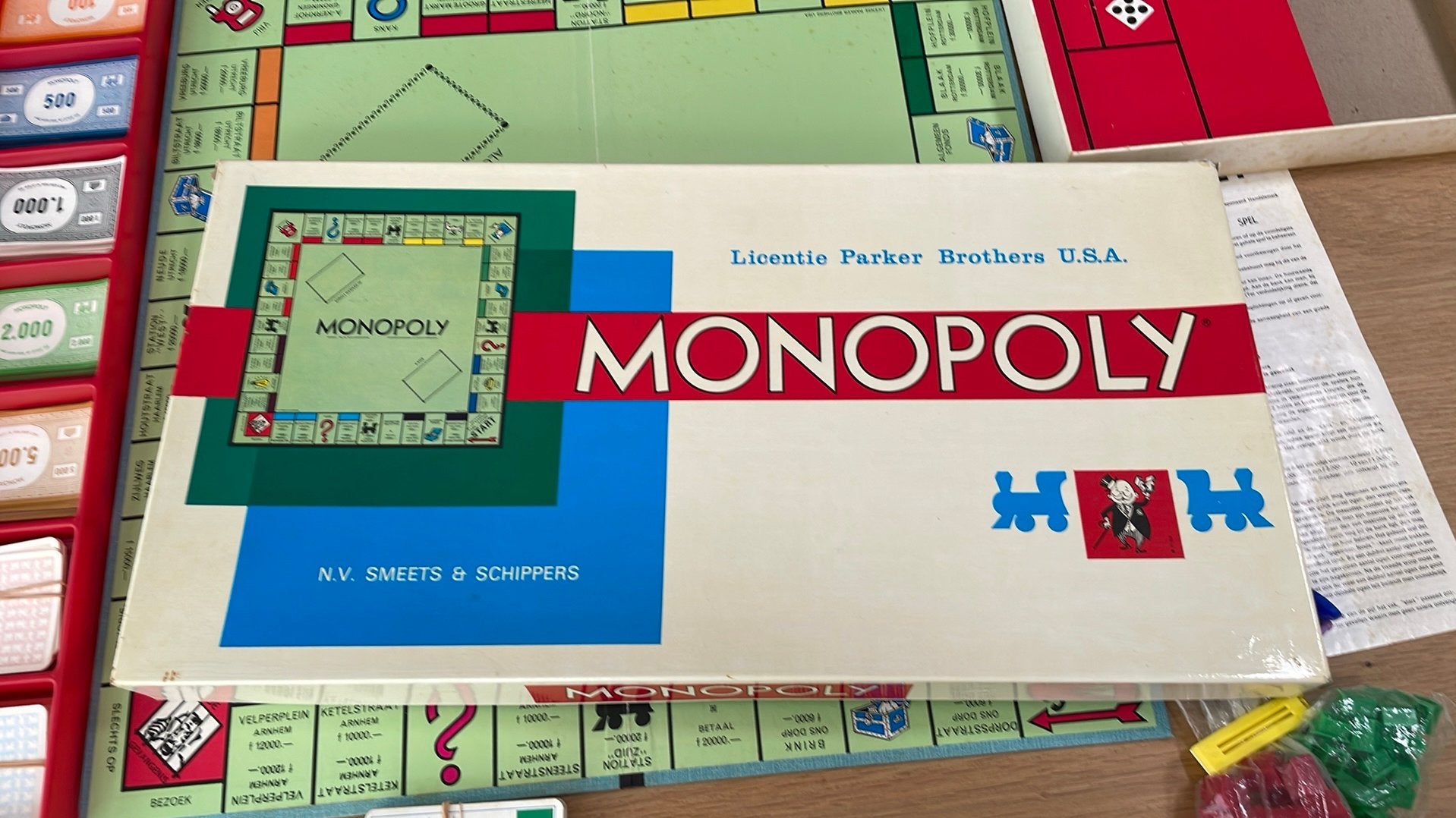 Oud Monopolyspel jaren 60 compleet, Ophalen of Verzenden, Gebruikt