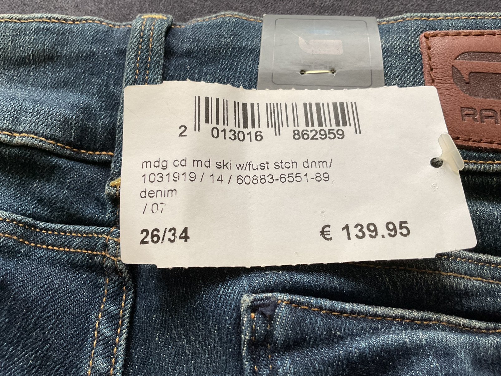 G-star broeken nieuw, Ophalen of Verzenden, Nieuw, Blauw