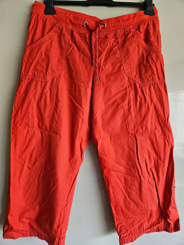 Rode driekwart broek van Esmara, Kleding | Dames, Maat 38/40 (M), Driekwart, Gedragen, Rood