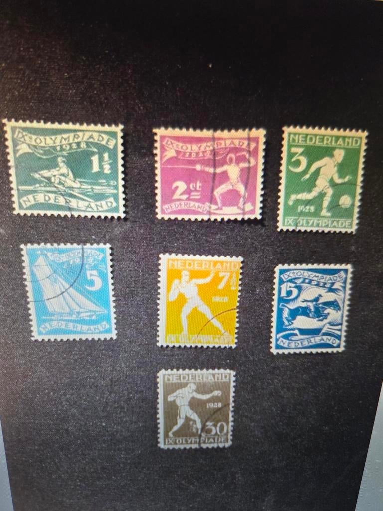 @@ 212-219 gestempeld @@ ZONDER 217, Postzegels en Munten, Postzegels | Nederland, Verzenden, Gestempeld