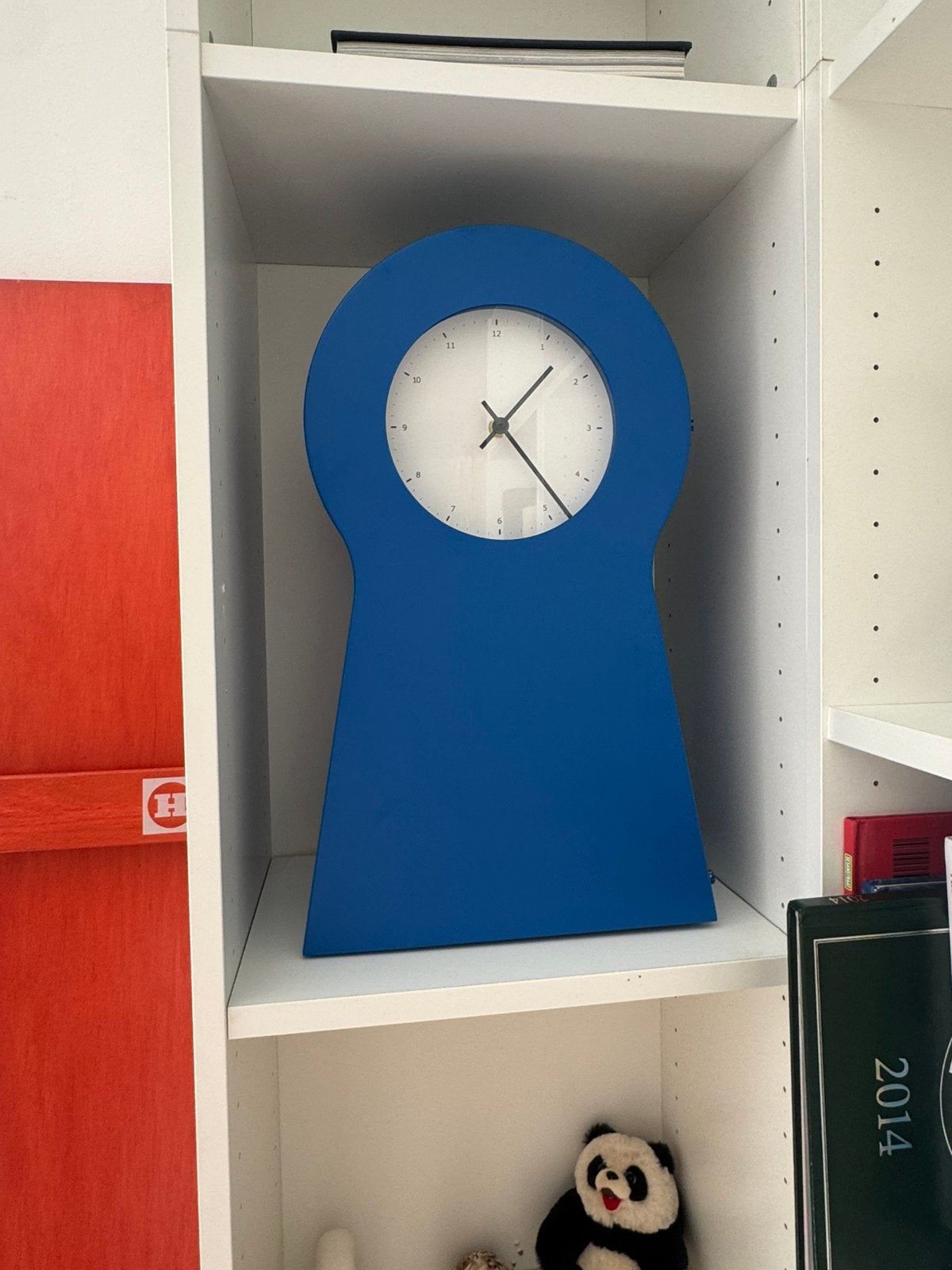 IKEA PS 1995 klok in blauw, Ophalen, Zo goed als nieuw, Staande klok
