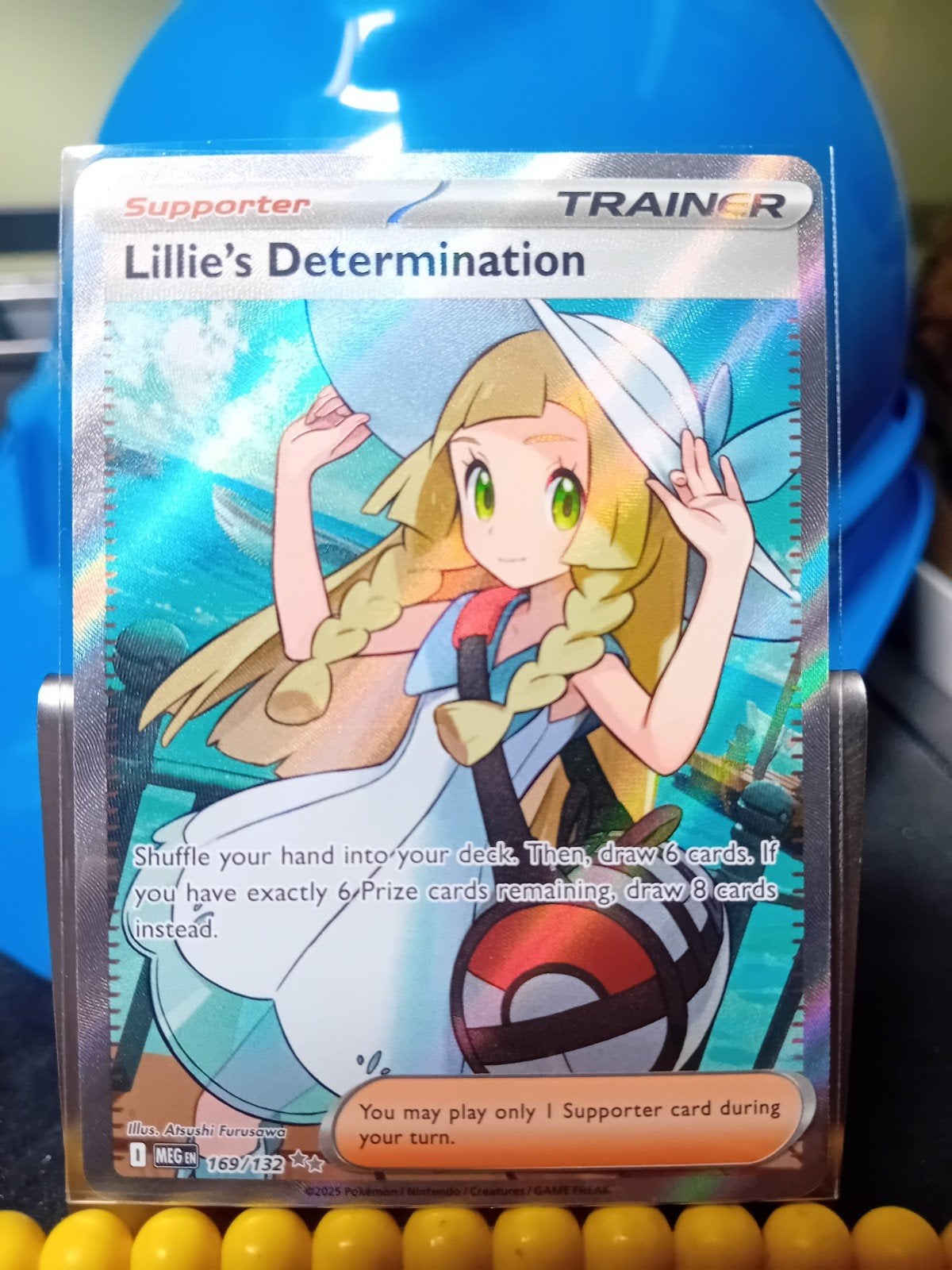 Lillie's Determination - Full Art Trainer Kaart (169/132), Ophalen of Verzenden, Nieuw, Losse kaart, Foil