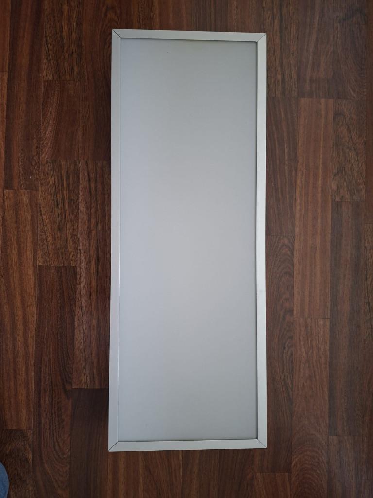 TL armatuur / palfondlamp met elektronisch ballast (2x58W), Ophalen, Zo goed als nieuw, Glas, Modern
