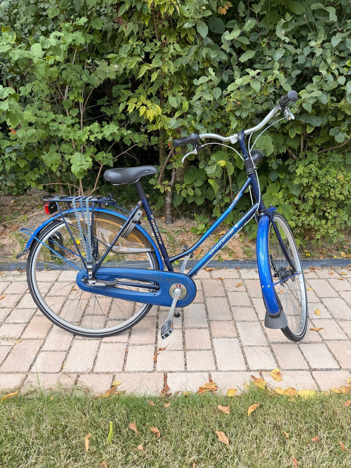 28 inch Gazelle damesfiets blauw - Goede staat, geen roest, Ophalen, Gebruikt, Versnellingen, 56 cm of meer
