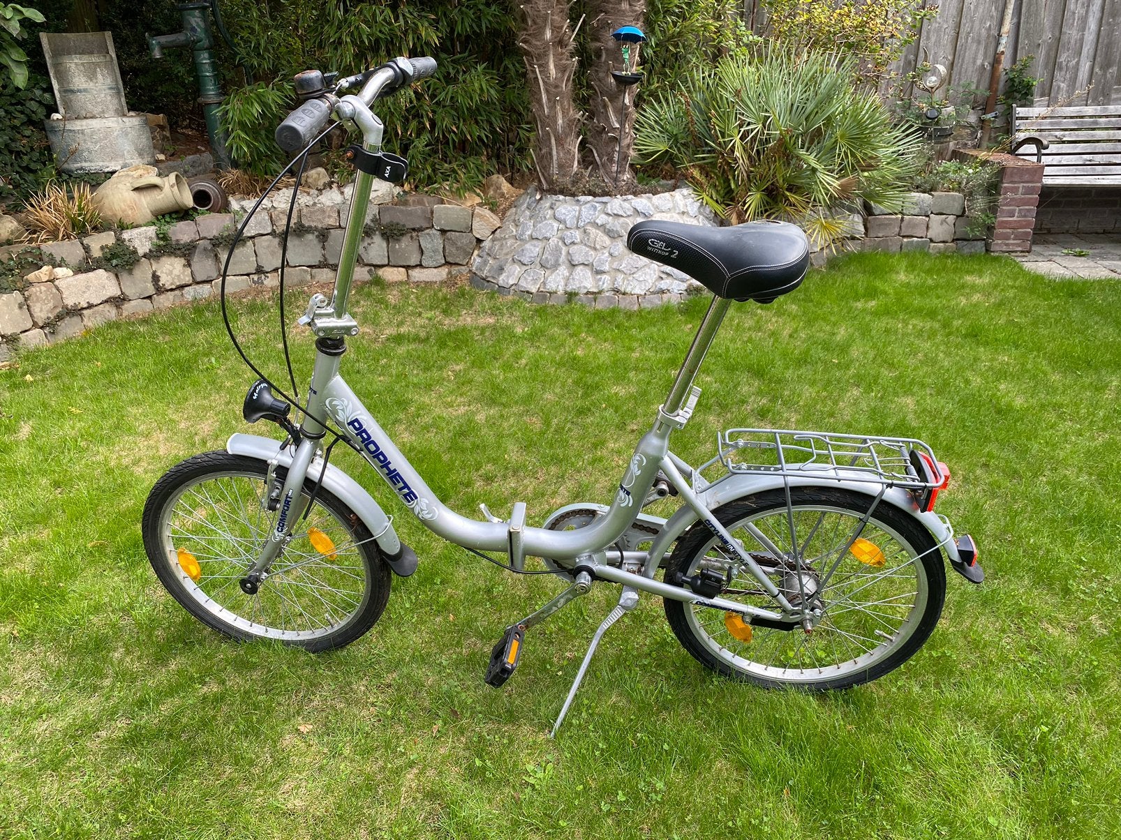 Handige vouwfiets met 3 versnellingen, Gebruikt, Velgrem, 16 tot 18 inch, Versnellingen