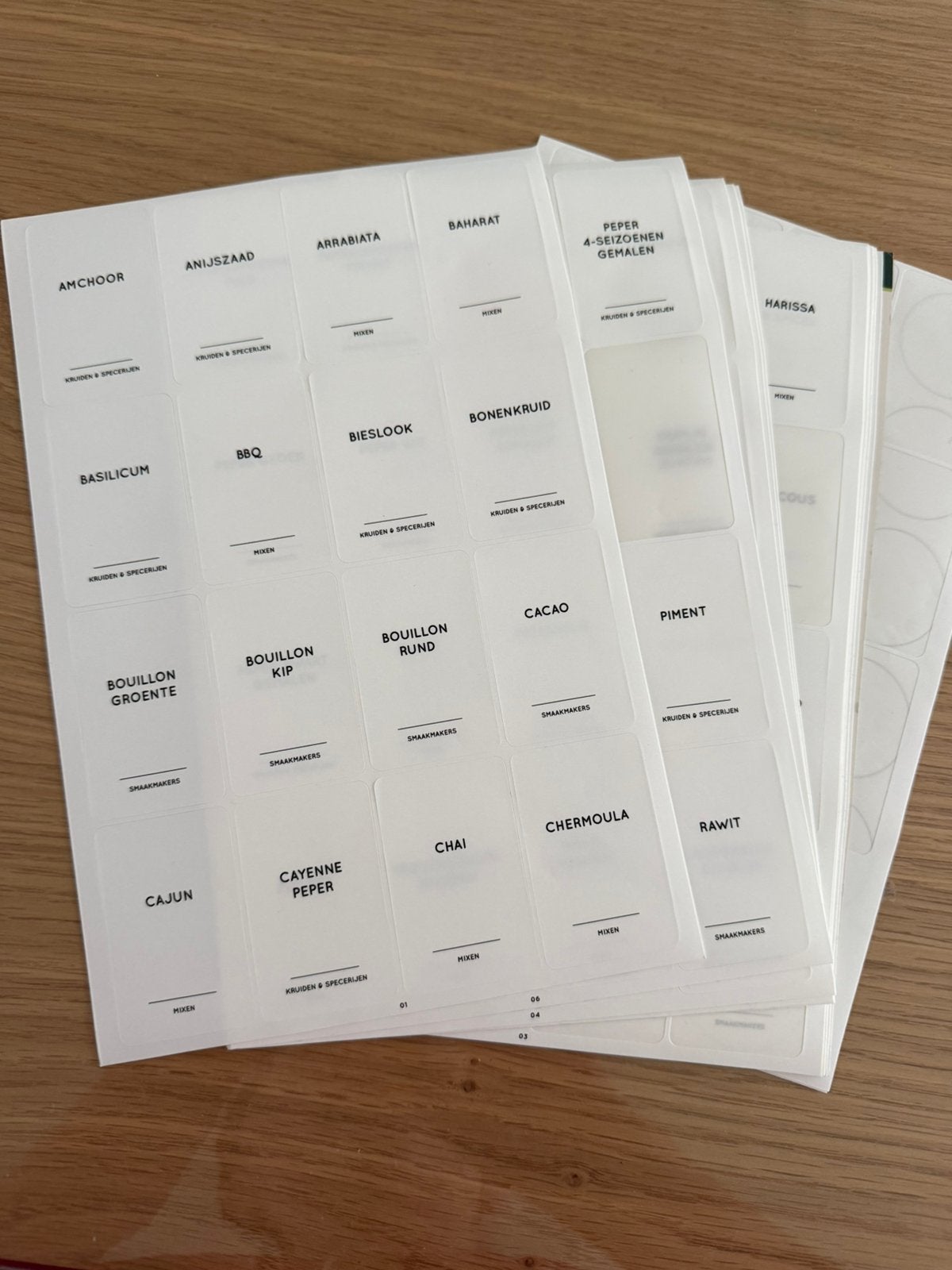 Kruidenstickers €3,50, Huis en Inrichting, Keuken | Keukenbenodigdheden, Ophalen of Verzenden