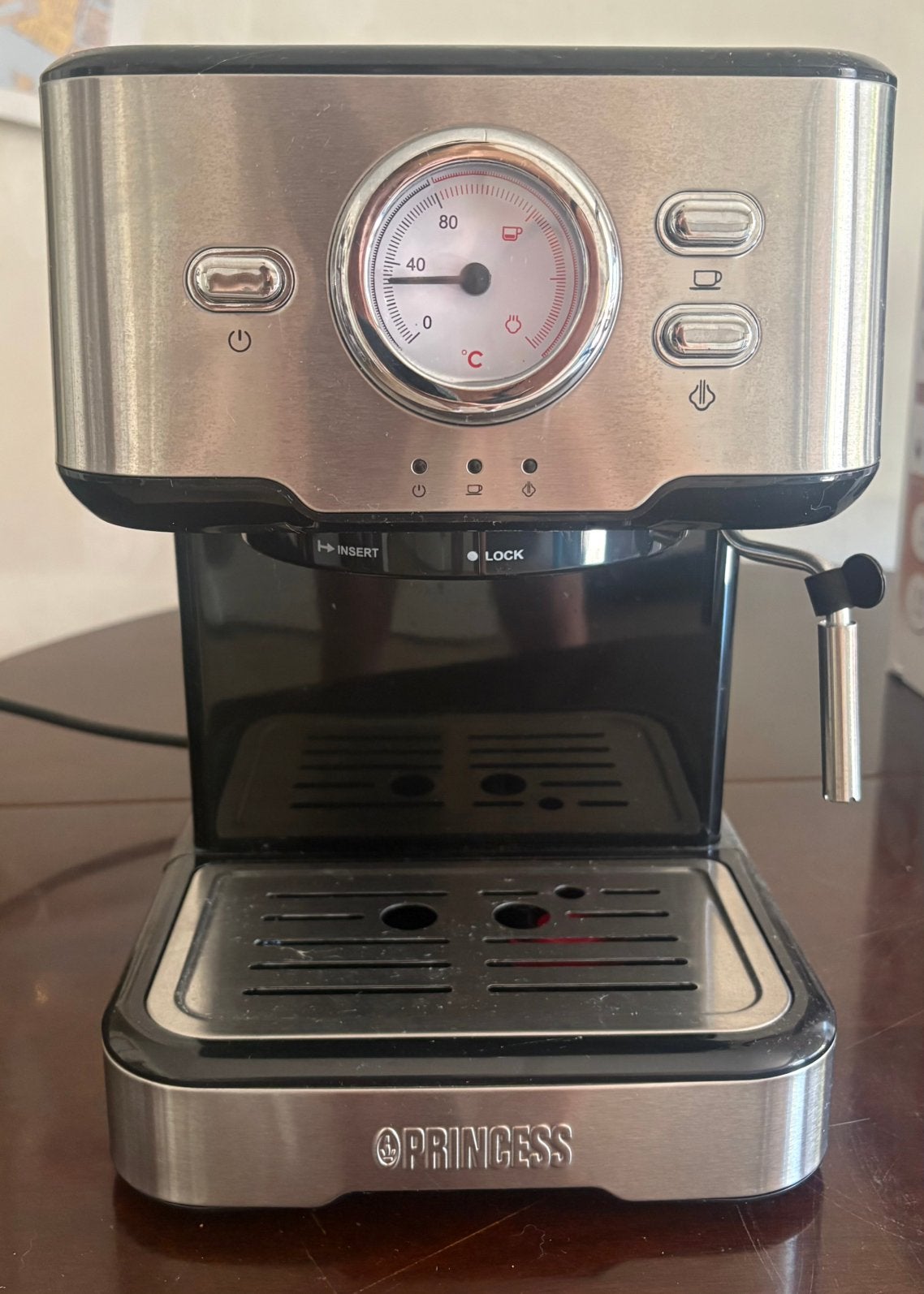 Princess barista machine, Witgoed en Apparatuur, Koffiezetapparaten, Ophalen, Espresso apparaat, Gemalen koffie, Zo goed als nieuw