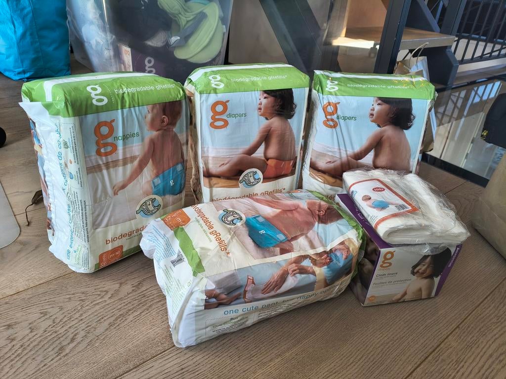 G Diapers biologisch afbreekbare luiers en navullingen, Ophalen of Verzenden
