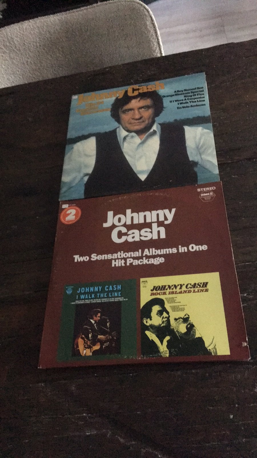 2x Johnny cash in totaal 4 lps op, Ophalen of Verzenden, Gebruikt, 12 inch