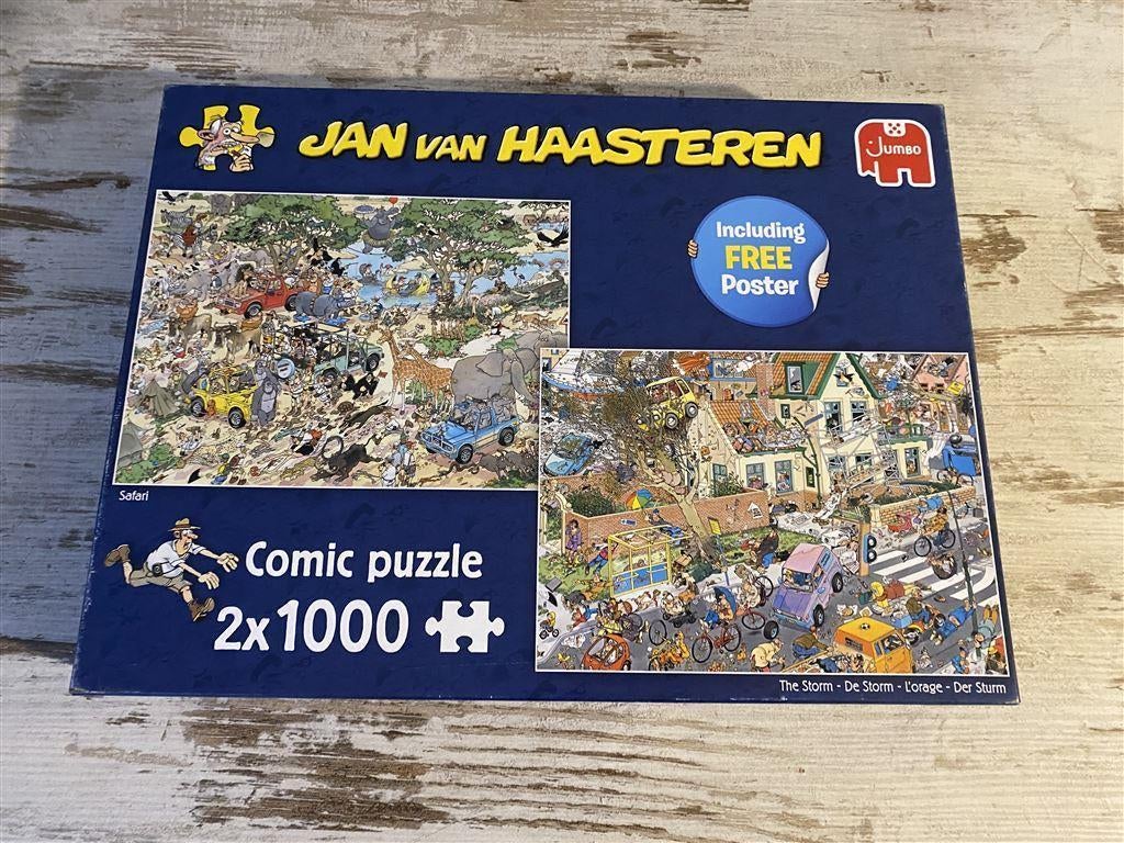 Jan van Haasteren - Safari/de storm 2x 1000 stuks [s175]