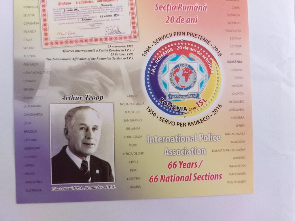 blok 679  IPA   politie, Verzenden, Postfris, Overige thema's