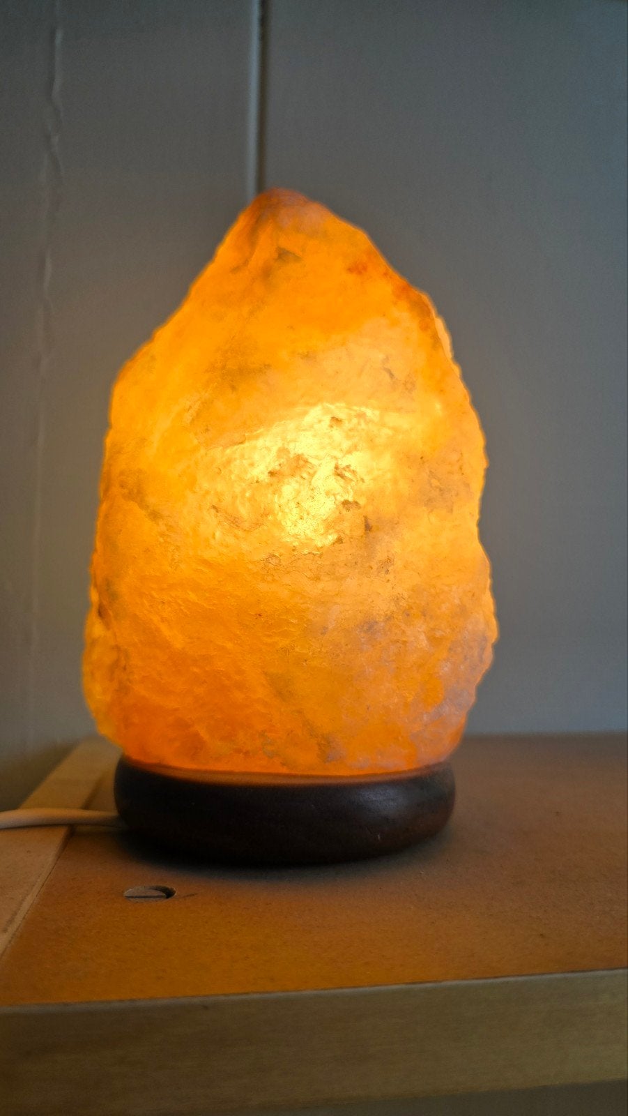 Zoutlamp, Ophalen