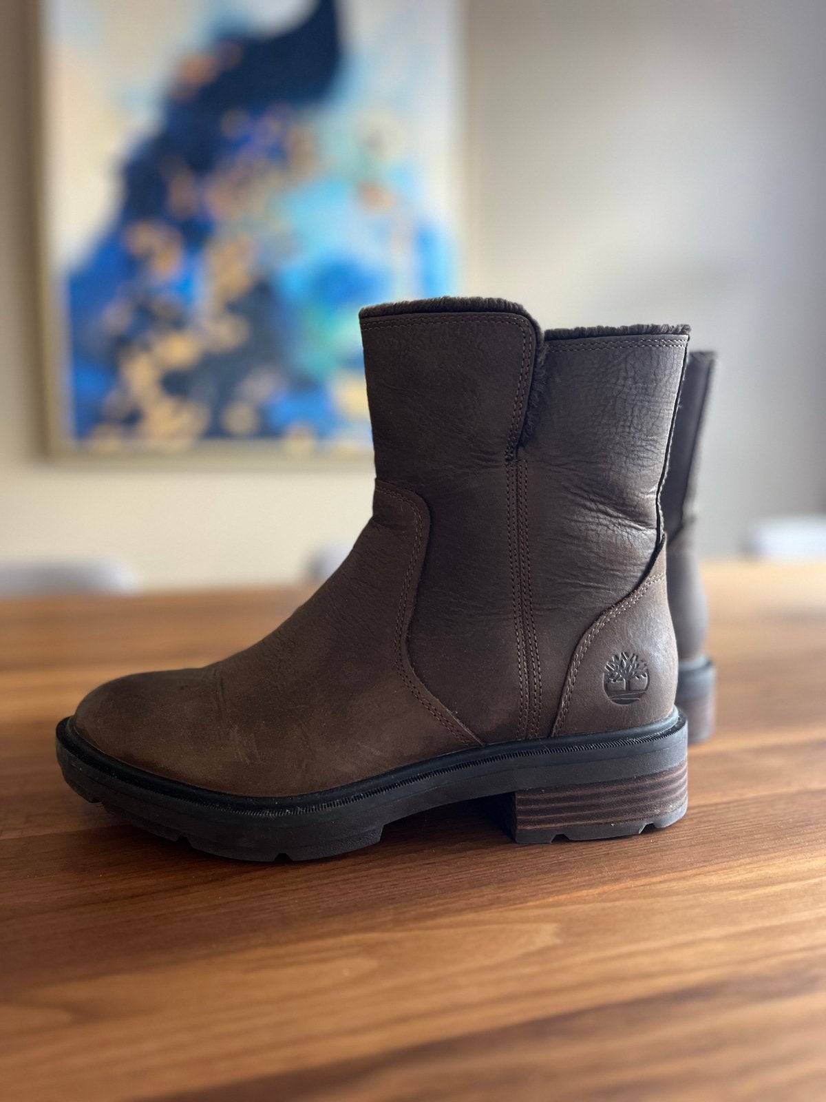 Timberland Brimfield Gevoerde Boots - Bruin, Bruin, Lage of Enkellaarzen, Ophalen of Verzenden, Zo goed als nieuw