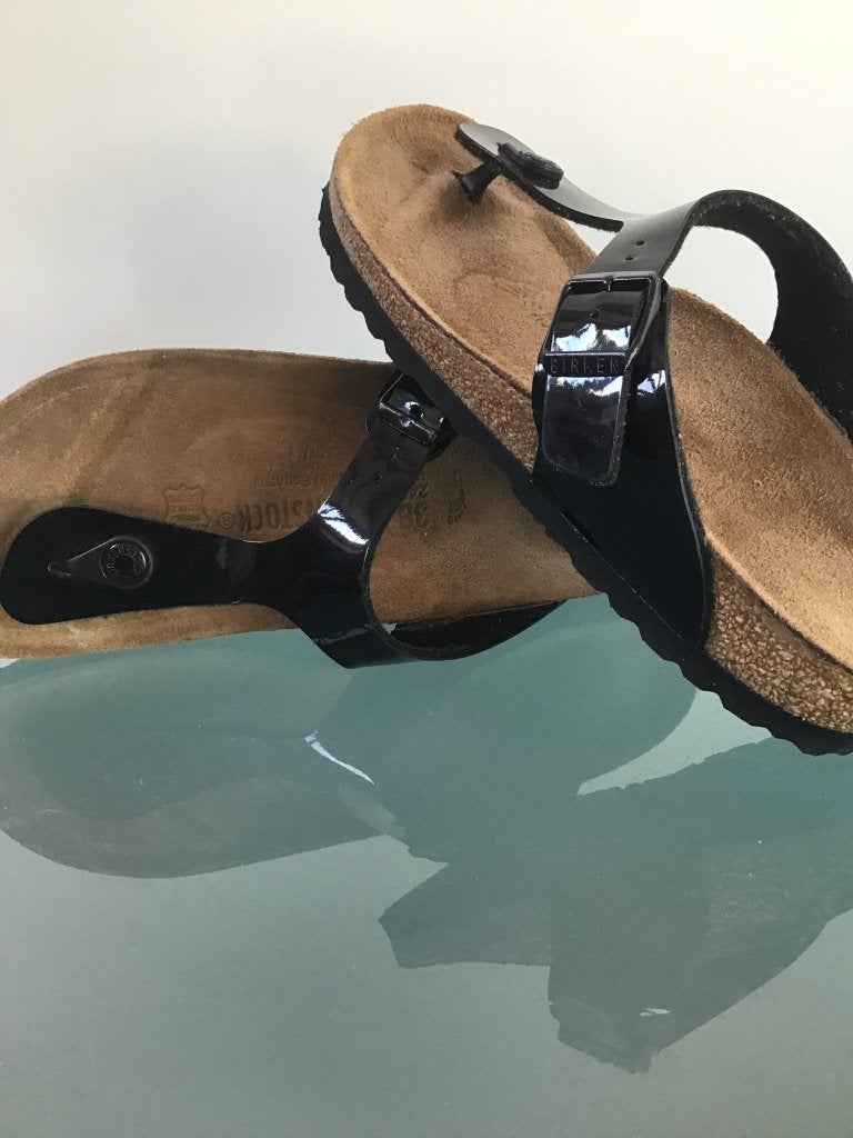 Birkenstock Gizeh 38 | Nieuw zwart | Gratis verzenden, Kleding | Dames, Schoenen, Slippers, Verzenden, Zwart, Nieuw