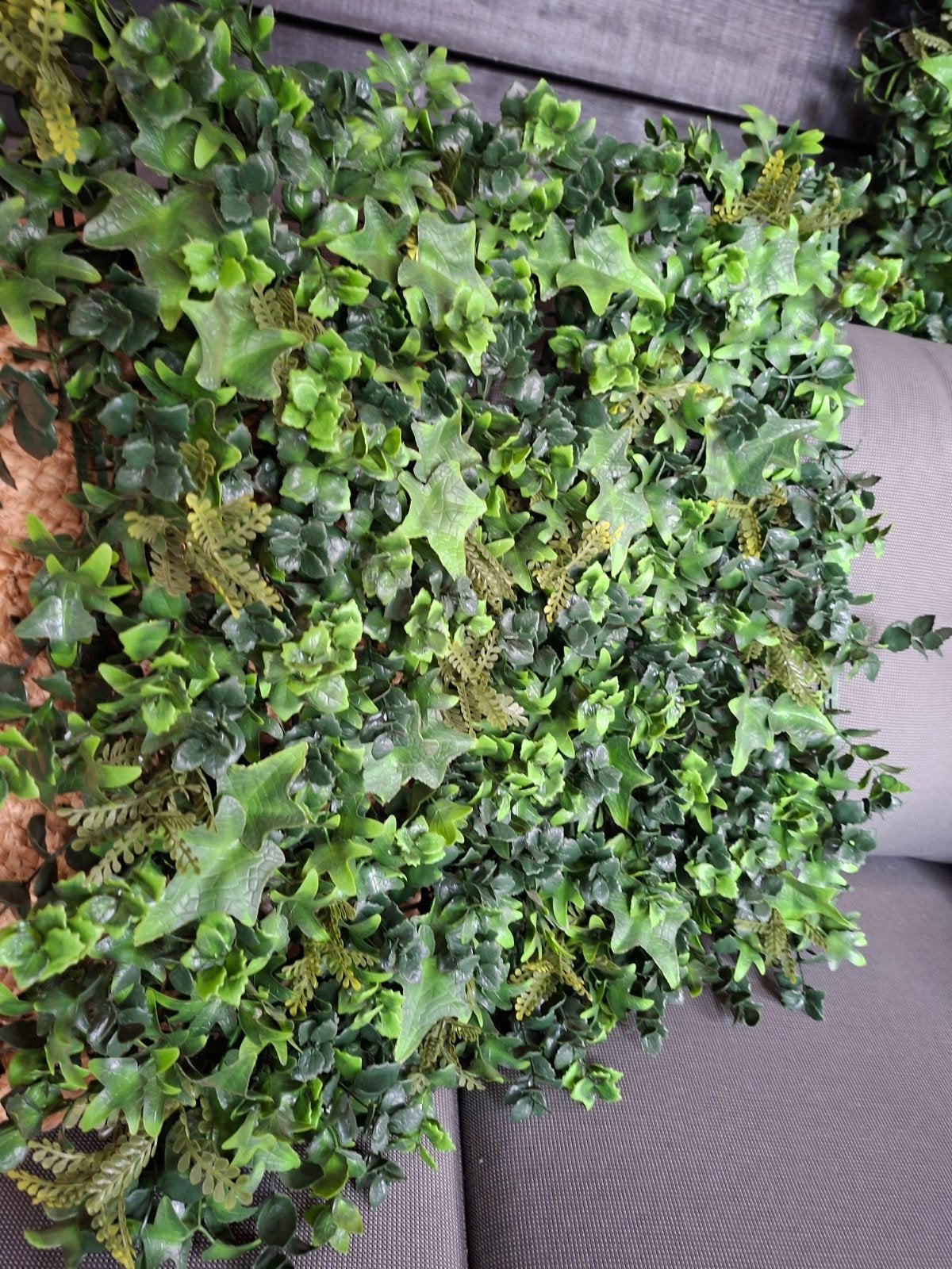 Kunst groen voor decoratie 2 x 50 x 50 cm, Ophalen, Buxus, Minder dan 100 cm