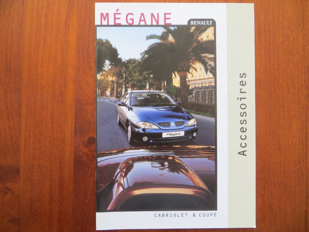 Renault Mégane Cabriolet & Coupé Accesoires (april 1999), Ophalen of Verzenden, Nieuw, Renault