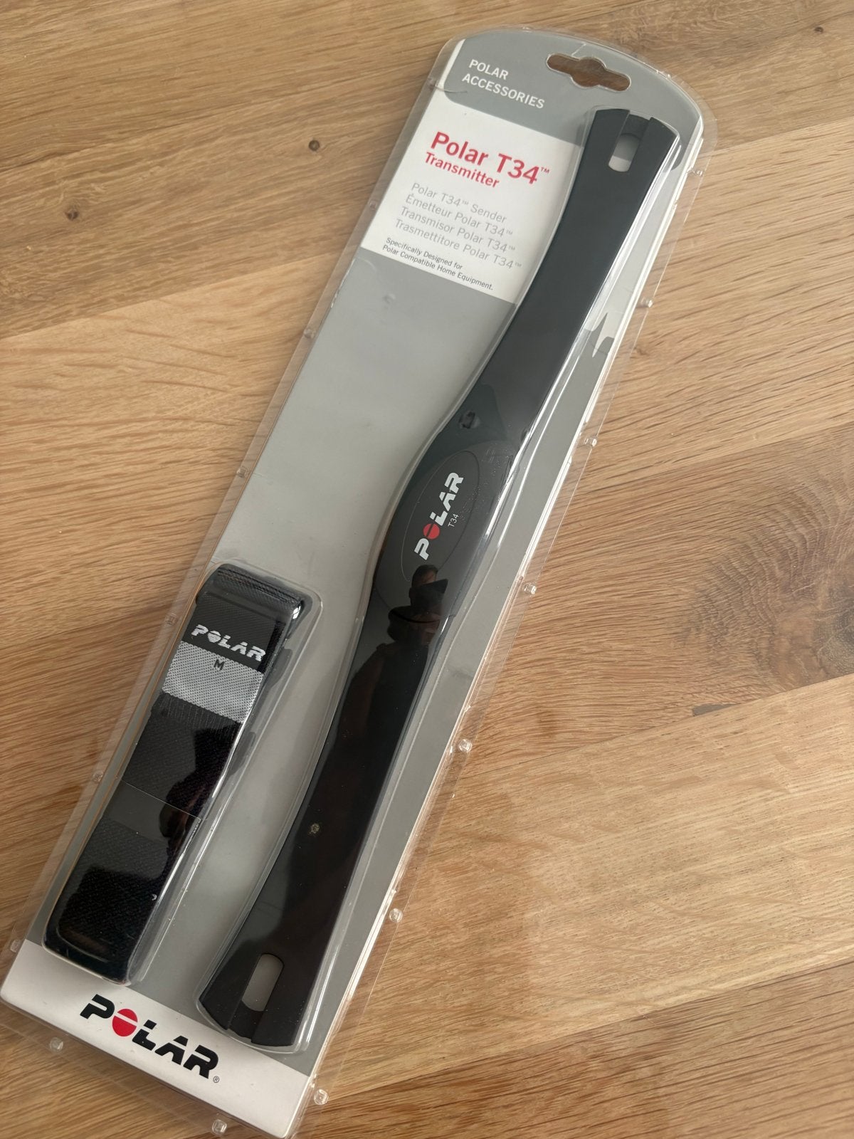 Polar T34 Hartslagmeter Transmitter met borstband (Maat M), Sport en Fitness, Hartslagmeters, Ophalen of Verzenden, Nieuw, Polar
