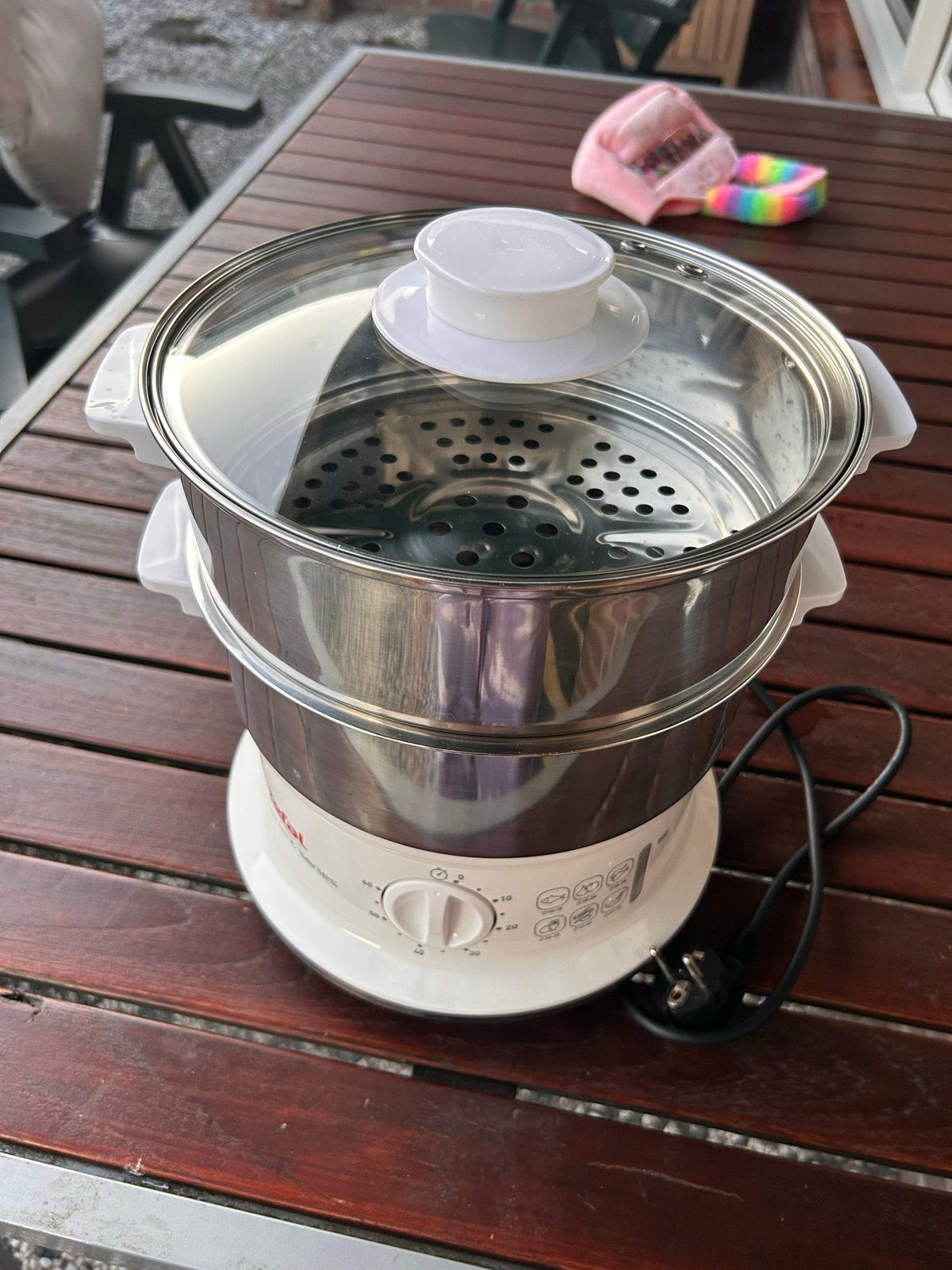 Tefal Stoomkoker VC1451 - Perfect voor gezond koken, Ophalen of Verzenden, Gebruikt, Kledingstomer