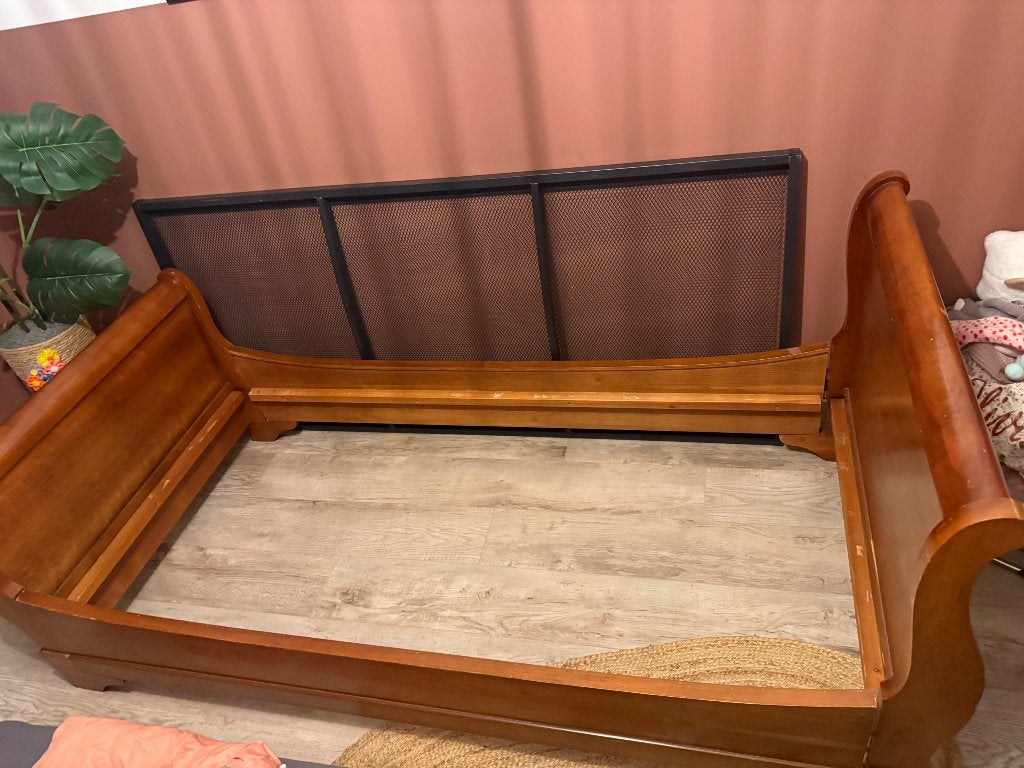 Engels bed, Ophalen, Gebruikt, 90 cm, Eenpersoons